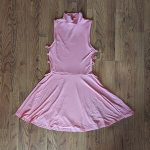 Sugarhigh Cut Out Skater Dress in Pink, Size Small